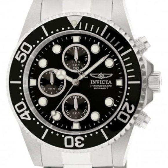 Invicta 1768 Pro Diver Quartz Chronograph Black